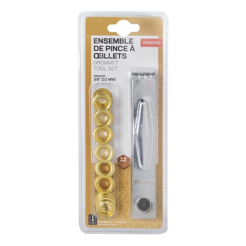 Ensemble de pince à œillets 3/8 po
