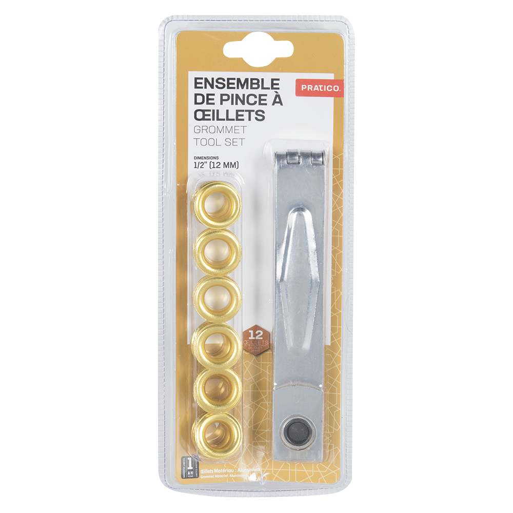 Ensemble de pince à œillets 1/2 po