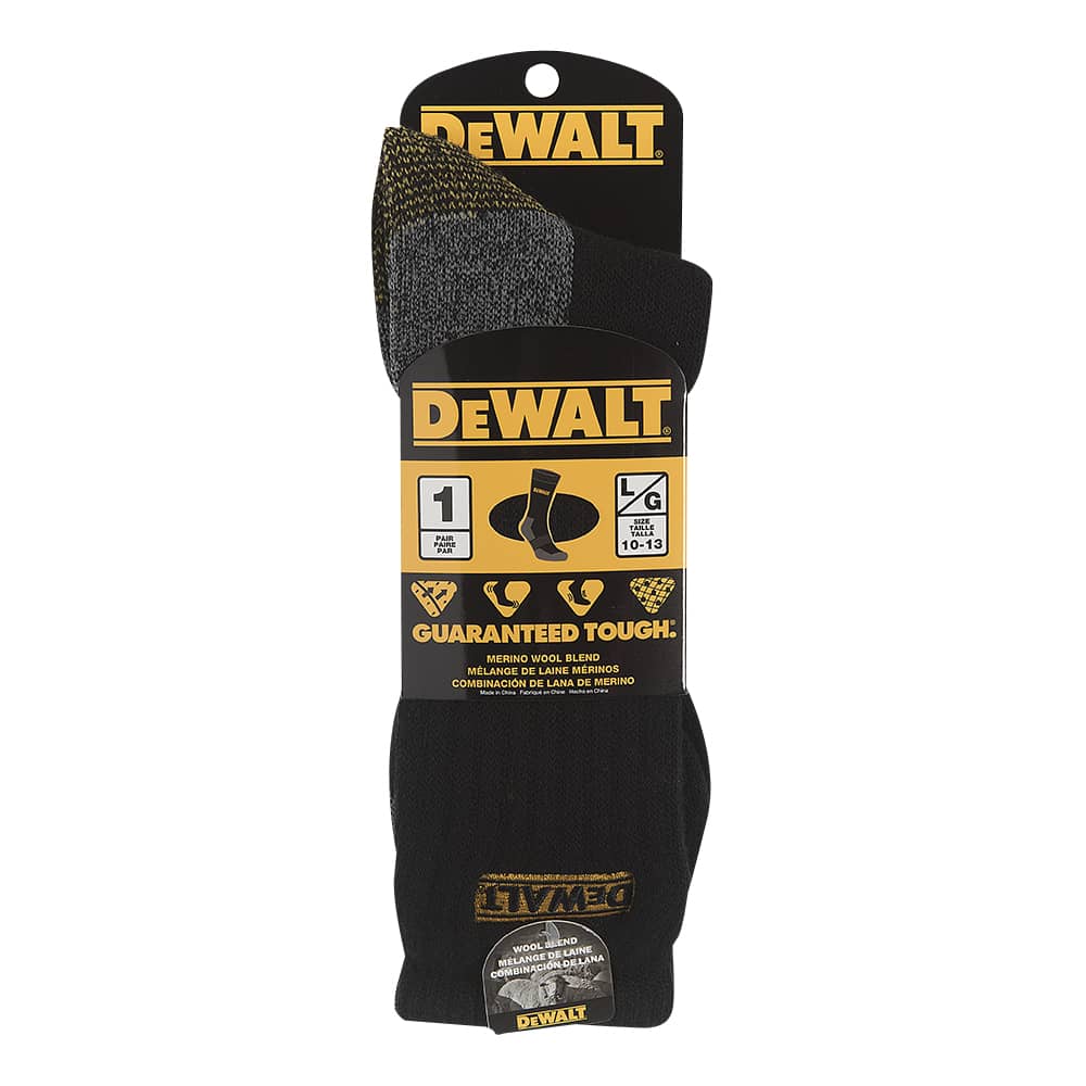 DEWALT Thermal Work Sock Large Pkg/1