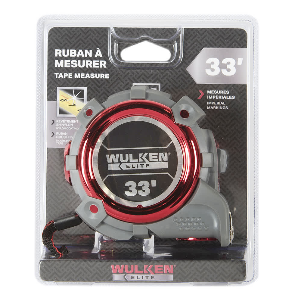 WULKEN ELITE Tape Measure 33&nbsp;ft.&nbsp;x&nbsp;1&nbsp;1/4&nbsp;in.