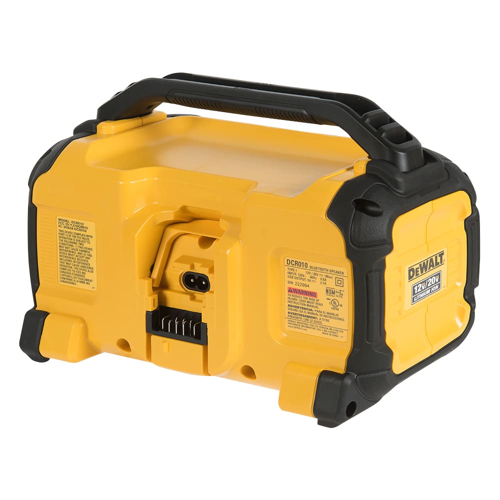 Haut-parleur de chantier Bluetooth outil seul DEWALT