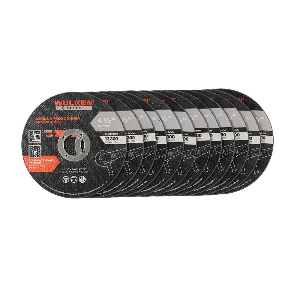 WULKEN ELITE Grinder Cutting Wheels 4&nbsp;1/2 in. Pkg/12