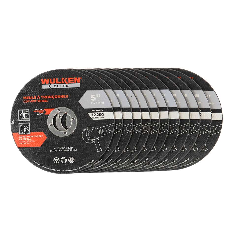 WULKEN ELITE Grinder Cutting Wheels 5 in. Pkg/12