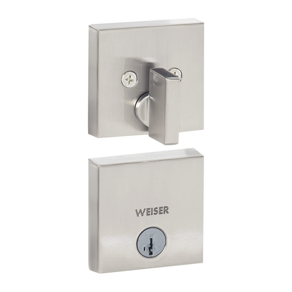 Serrure à pêne dormant simple  Downtown nickel satiné