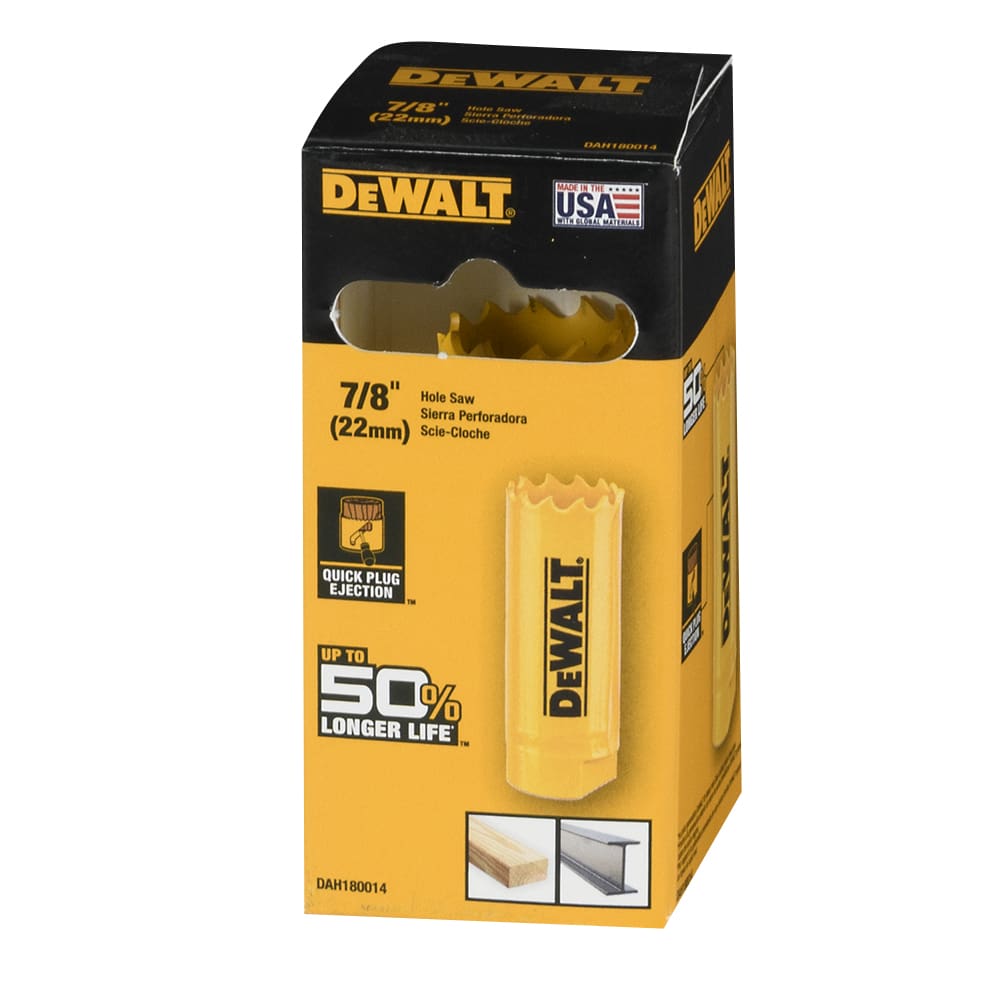 Scie emporte-pièce bimétal 7/8 po DEWALT
