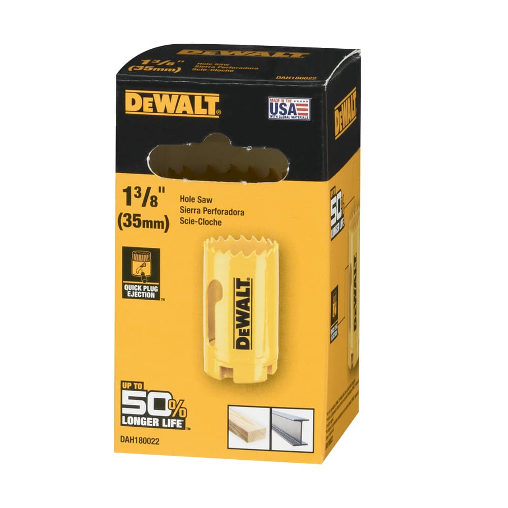 Scie emporte-pièce bimétal 1&nbsp;3/8&nbsp;po DEWALT