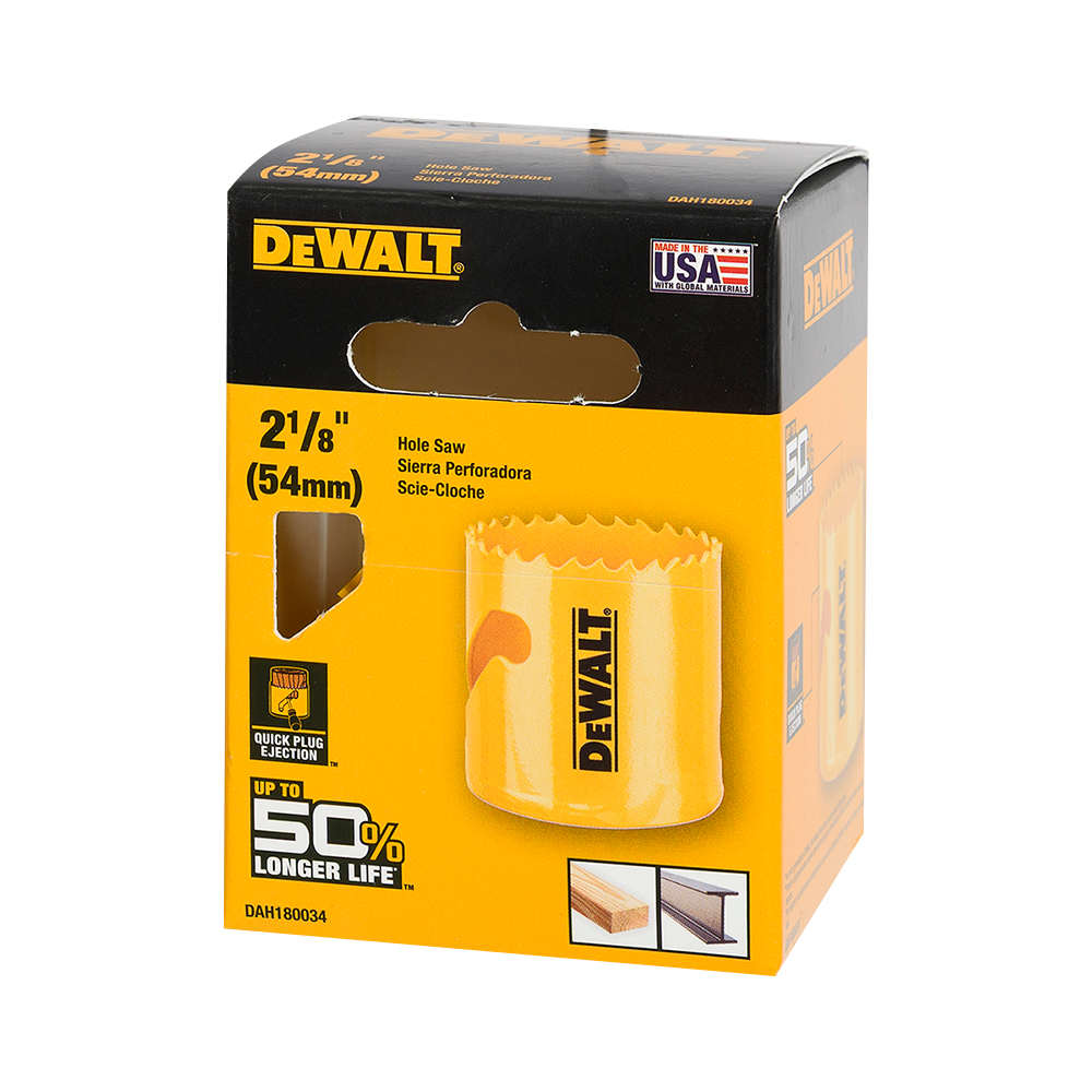 DEWALT Bi-Metal Hole Saw 2&nbsp;1/8&nbsp;in.