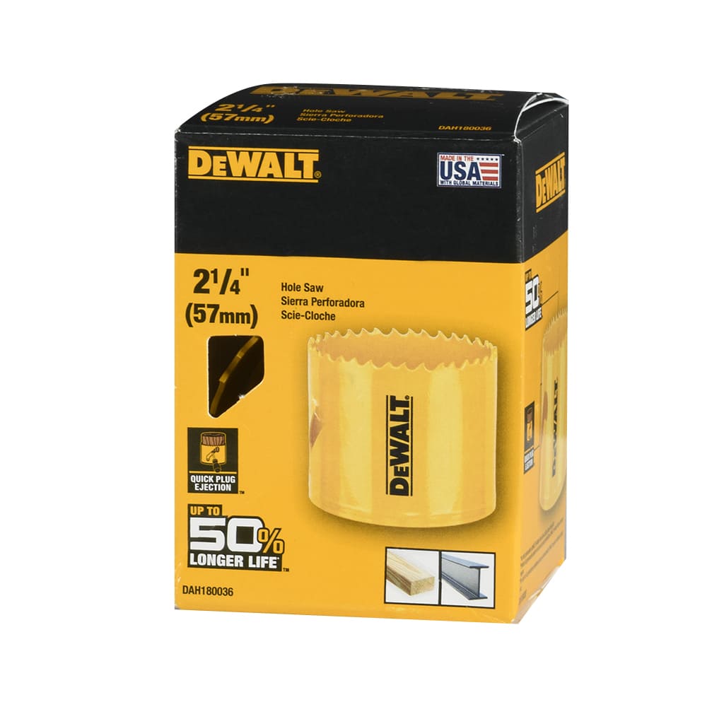 DEWALT Bi-Metal Hole Saw 2&nbsp;1/4&nbsp;in.