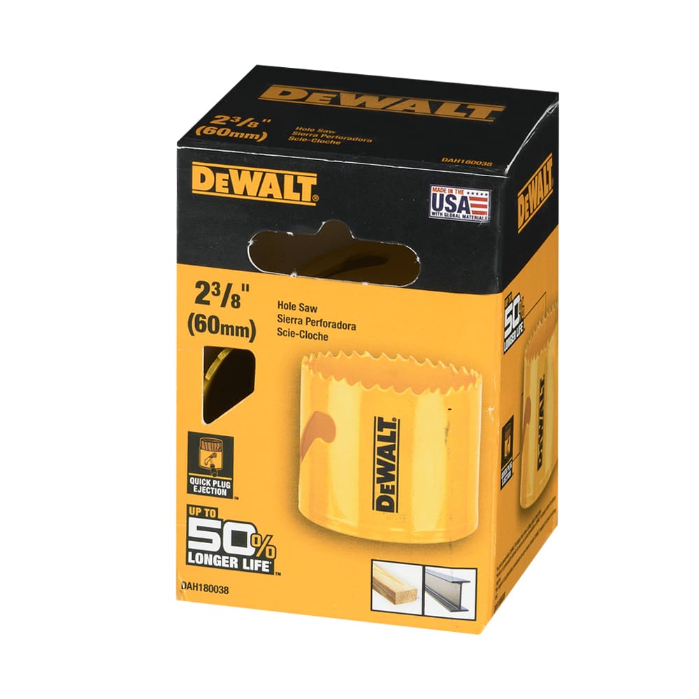 DEWALT Bi-Metal Hole Saw 2&nbsp;3/8&nbsp;in.