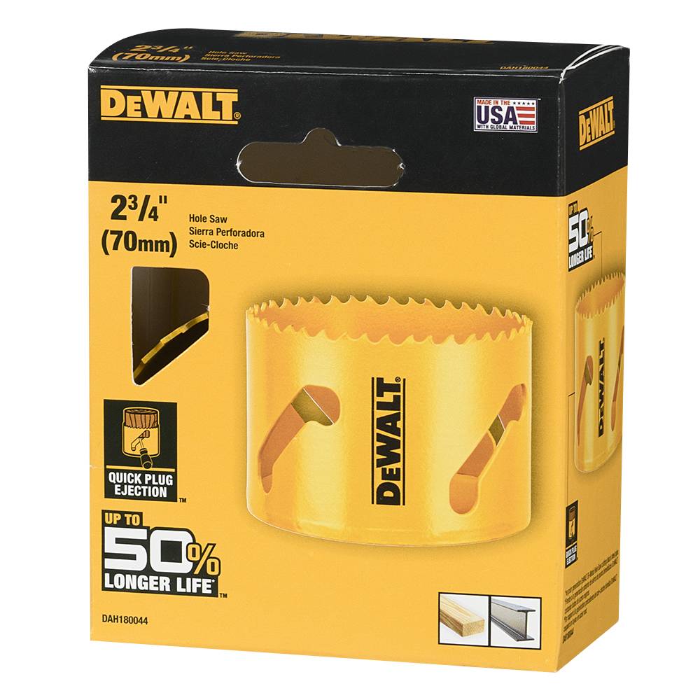 DEWALT Bi-Metal Hole Saw 2&nbsp;3/4&nbsp;in.