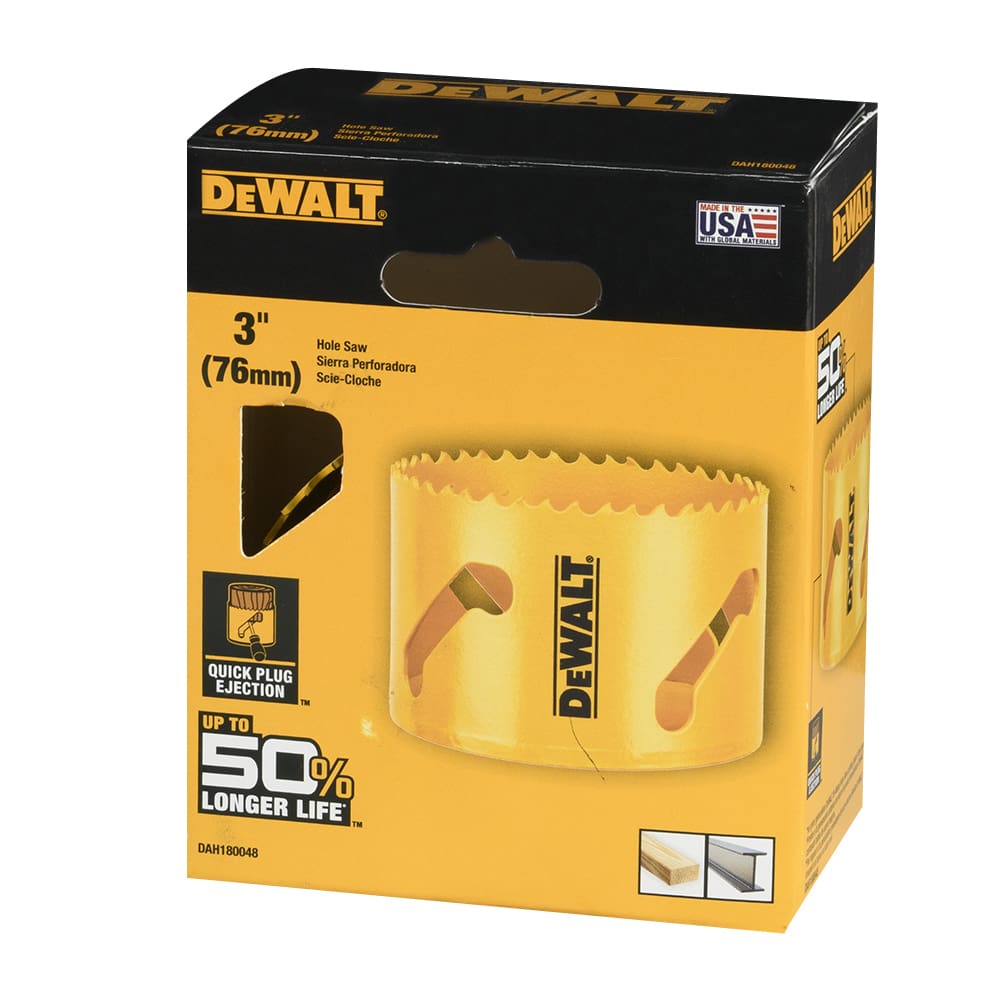 Scie emporte-pièce bimétal 3 po DEWALT
