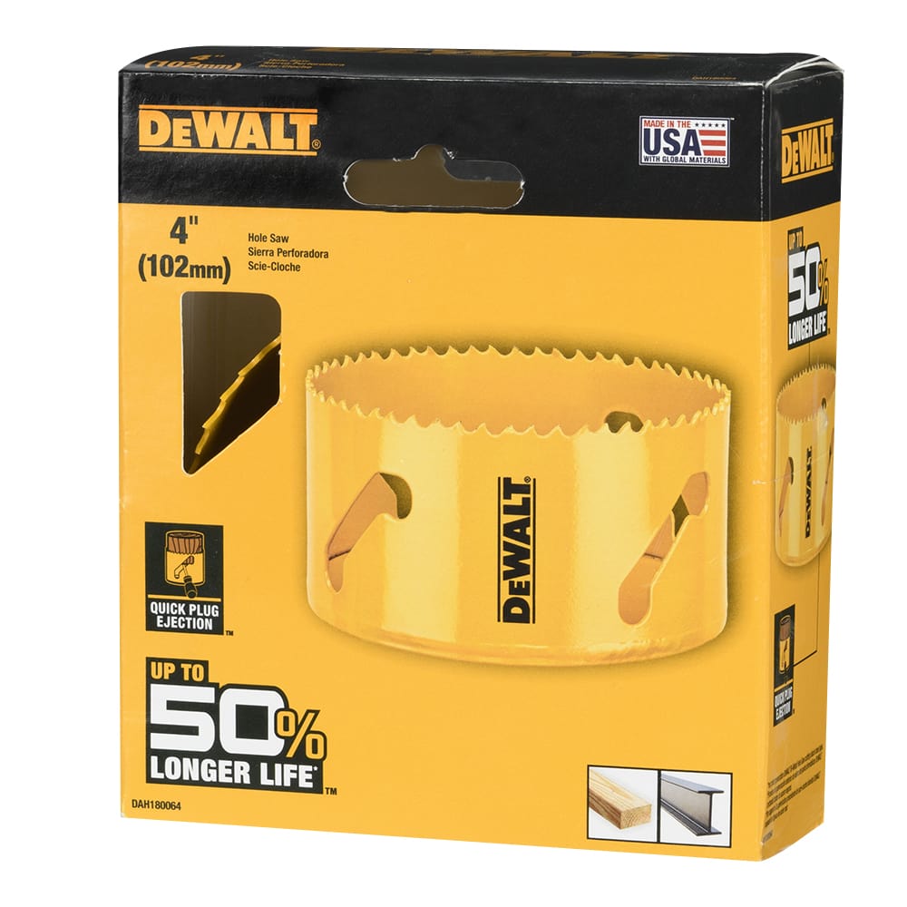 Scie emporte-pièce bimétal 4&nbsp;po DEWALT