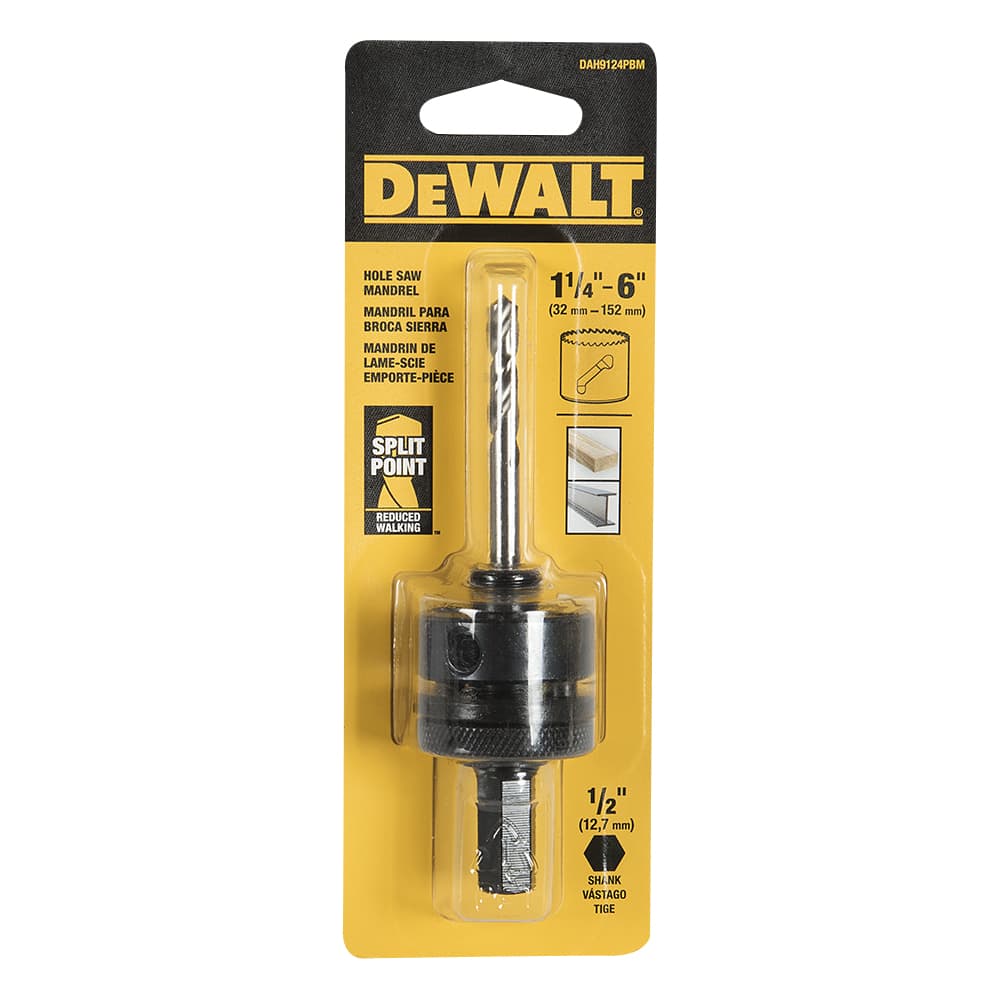 DEWALT Hole Saw Mandrel 1-1/4 in. to 6 in.