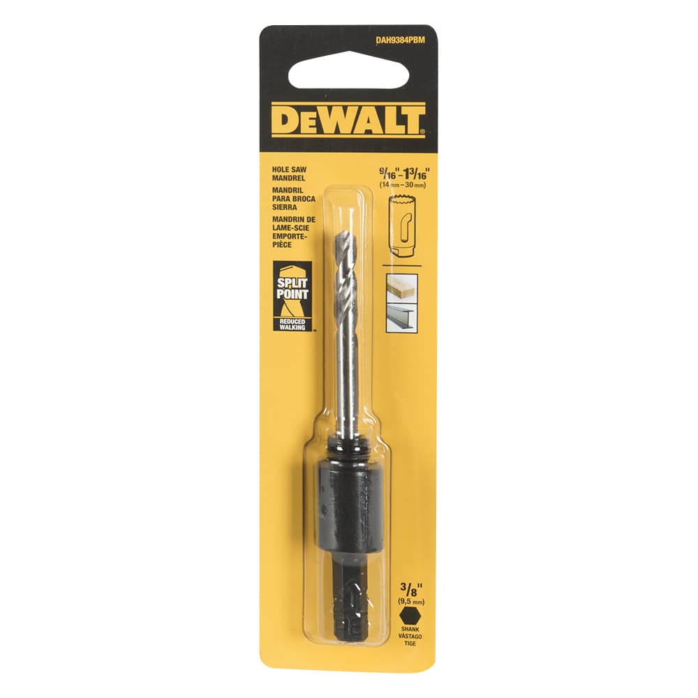 Mandrin pour mèche emporte-pièce 9/16 po à 1 3/16 po DEWALT