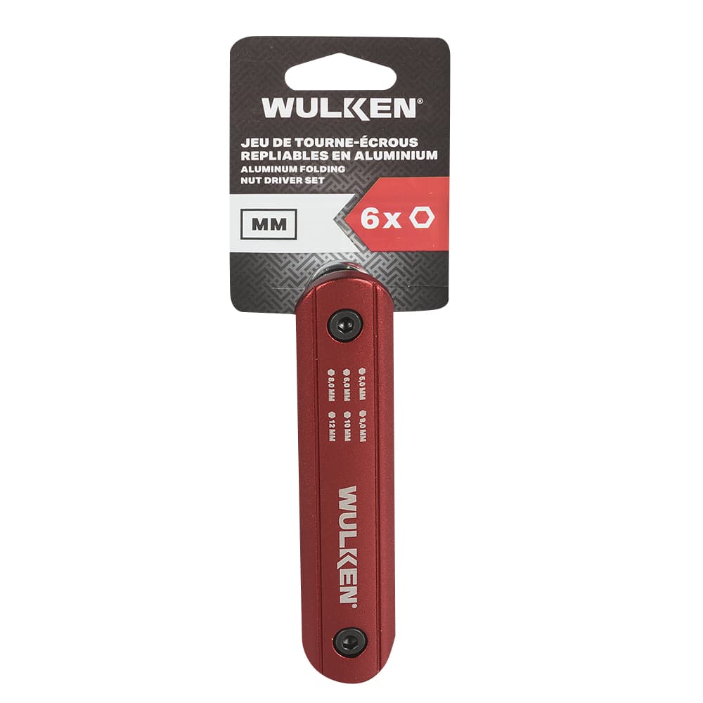 WULKEN 6-Piece Metric Hex Nut Driver Set
