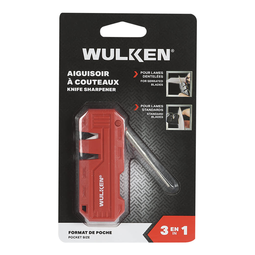 Aiguisoir à couteaux 3-en-1 WULKEN