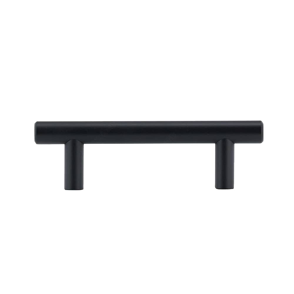 Roosevelt Metal Cabinet Handles Black 76&nbsp;mm&nbsp;c/c Pkg/5