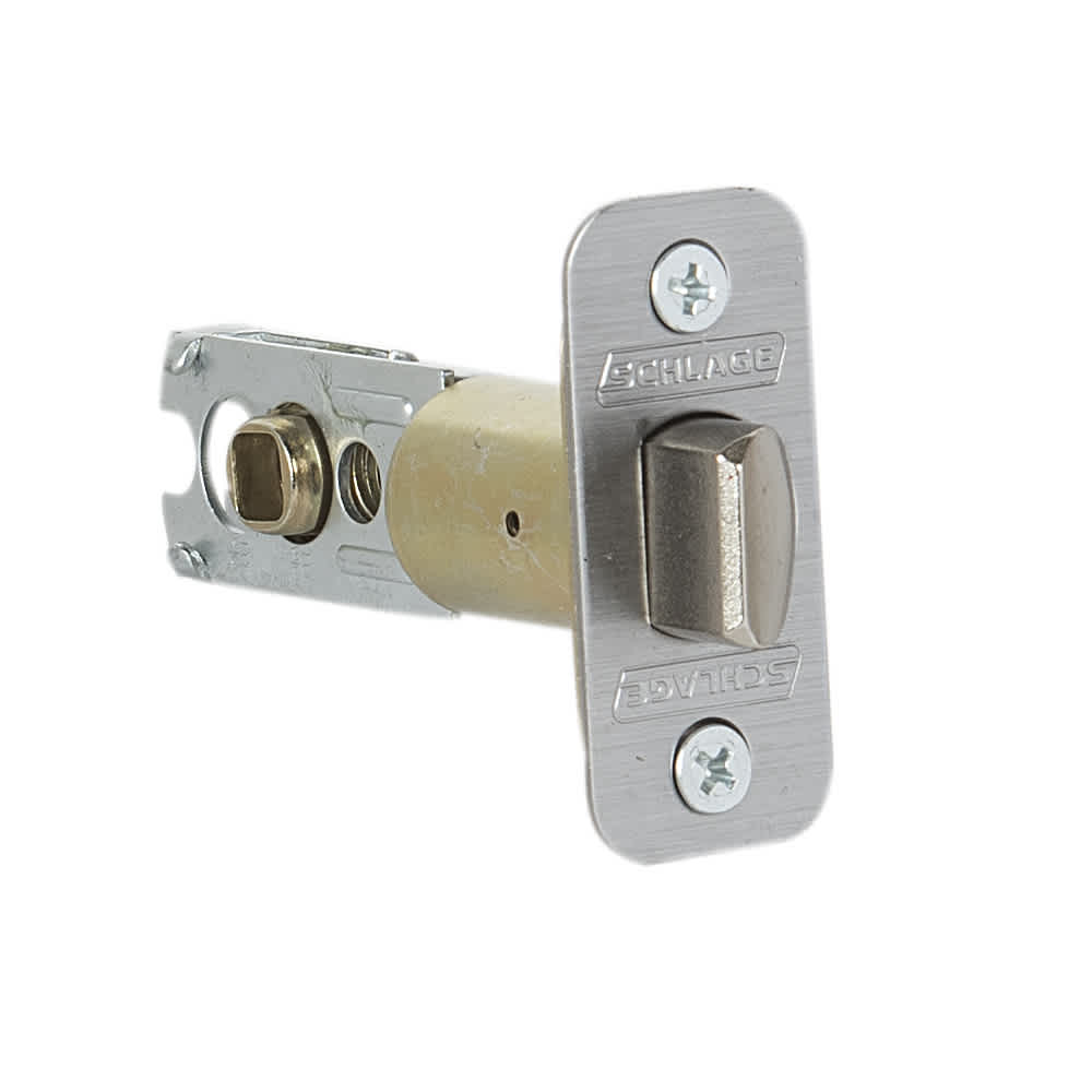 Poignée de porte de passage bec-de-cane Solstice Collins nickel satiné