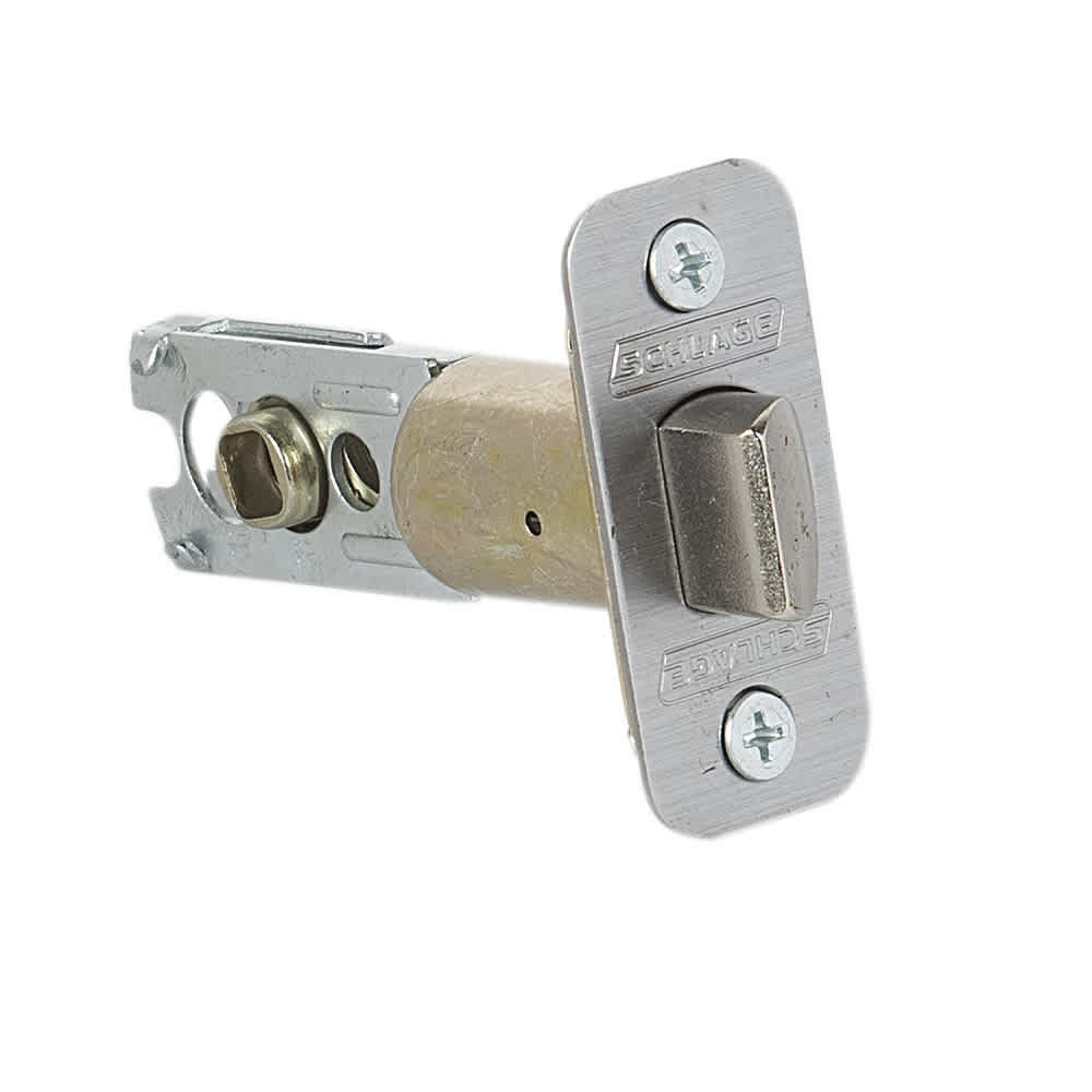 Poignée de porte de salle de bains bec-de-cane  Solstice Collins nickel satiné