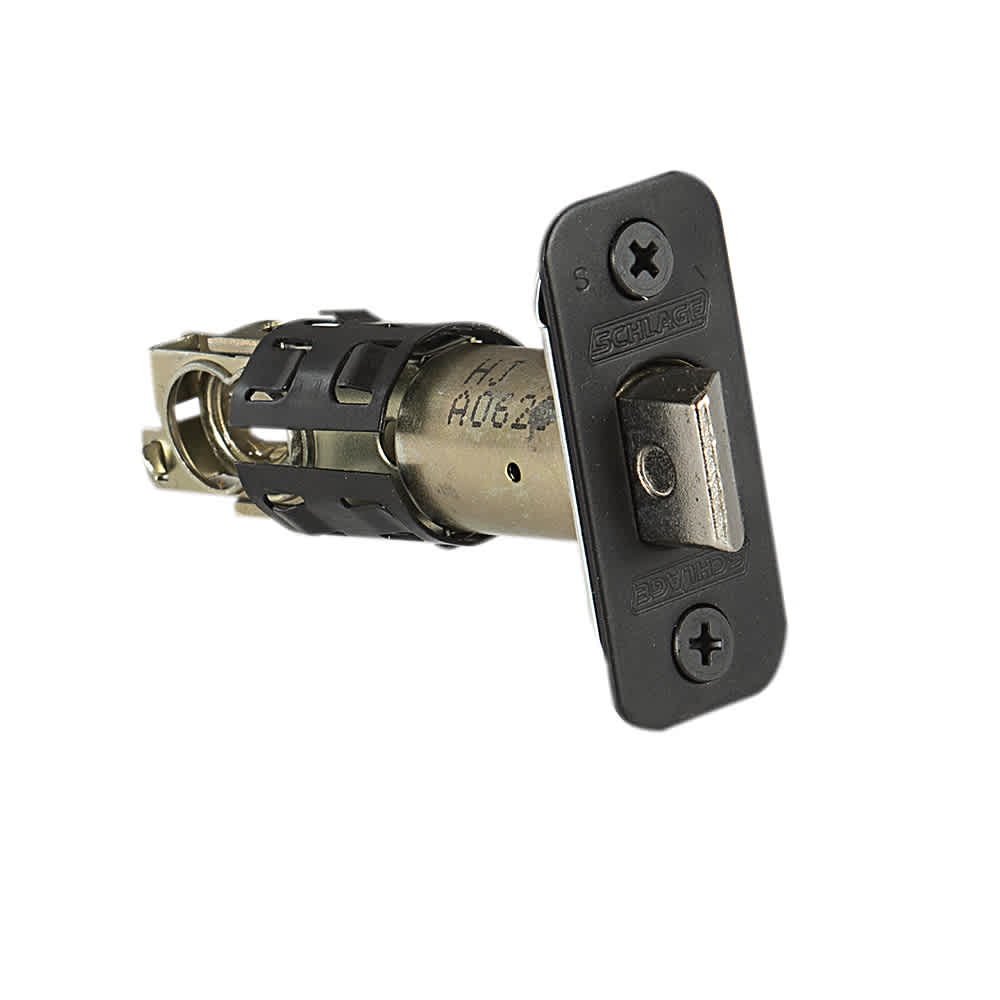 Serrure de porte d'entrée électronique à clavier numérique et poignée bec-de-cane Plymouth noire