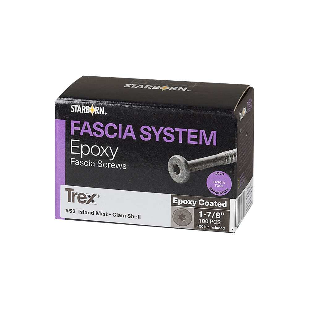 Vis pour fascia composite Trex Island Mist 1&nbsp;7/8&nbsp;po Pqt/100