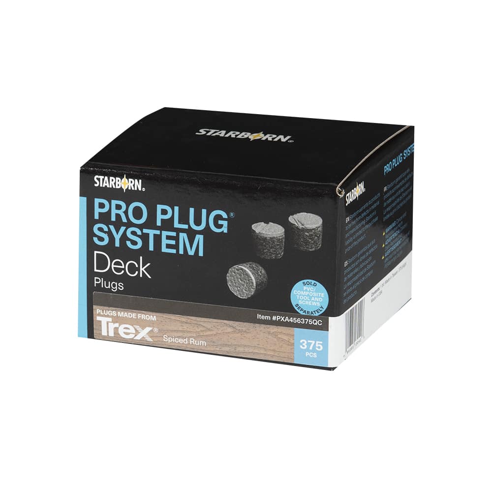 Bouchons pour plancher composite Pro Plug Trex Spiced Rum Pqt/375