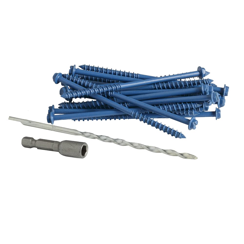 Vis à béton 3/16 po x 1 1/4 po T.H. Pqt/100