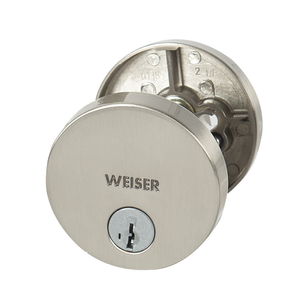 Uptown Keyed Deadbolt Lock Satin Nickel