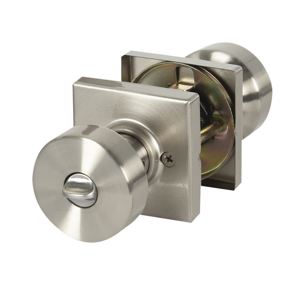 Cambie Bathroom Door Knob Satin Nickel