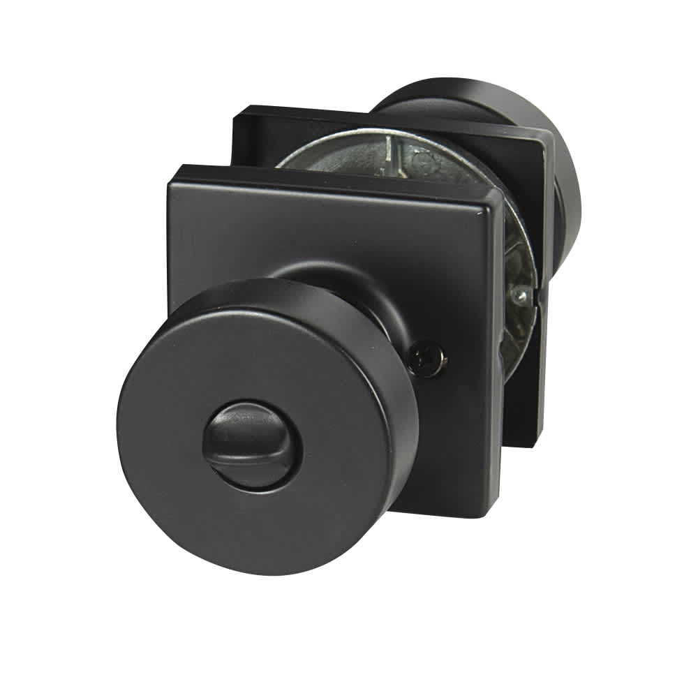 Poignée de porte d'entrée à clé Cambie noire