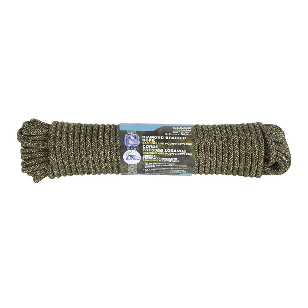 Corde de polypropylène Camo 3/8&nbsp;po&nbsp;x&nbsp;100&nbsp;pi