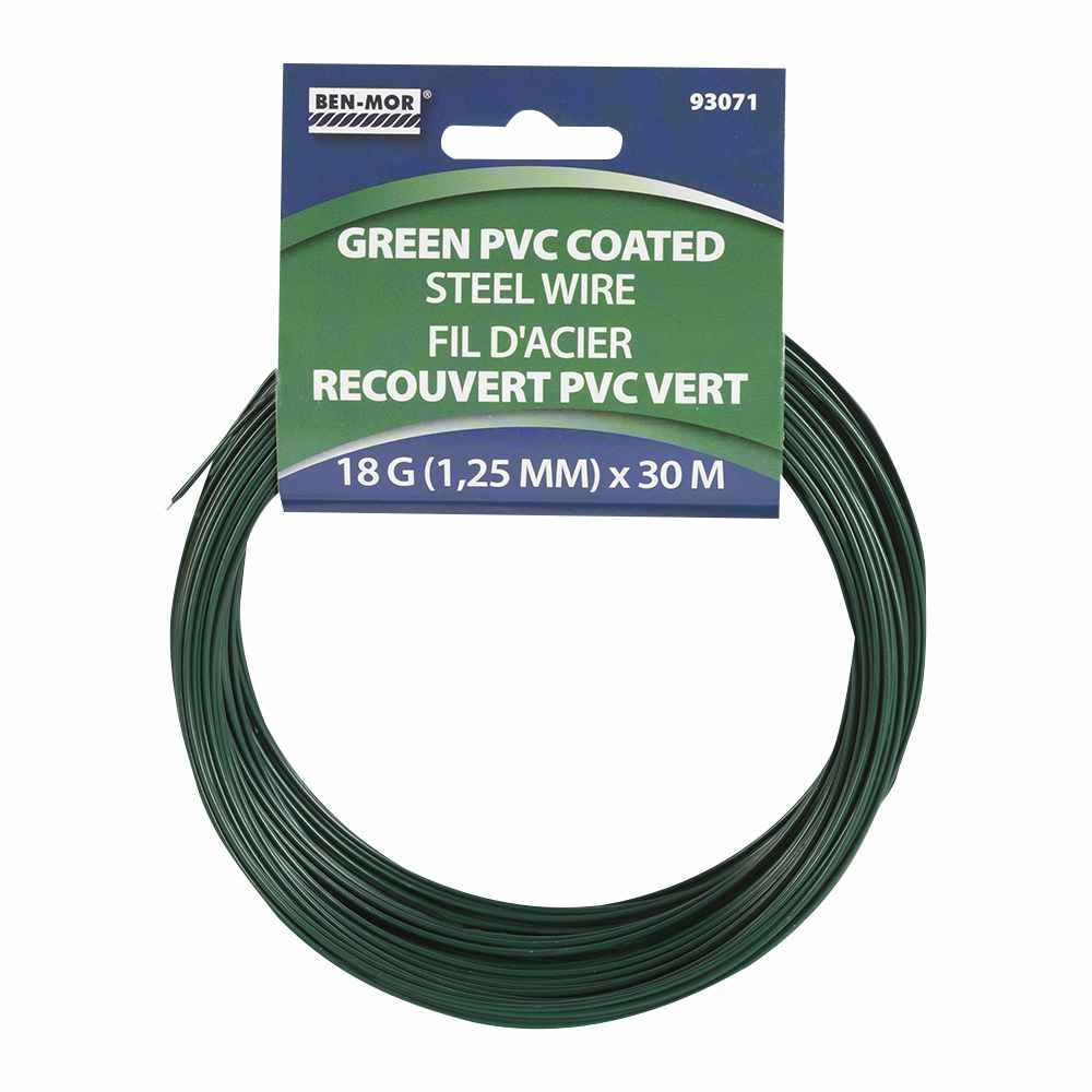 Fil d'acier recouvert de PVC n° 18 x 30 m
