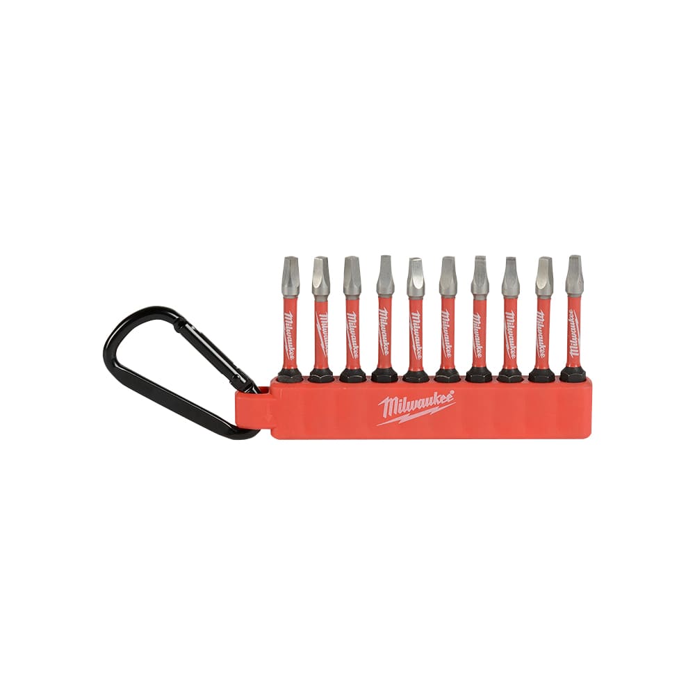 Ensemble de 10 embouts de tournevis carrés 2 po Shockwave MILWAUKEE