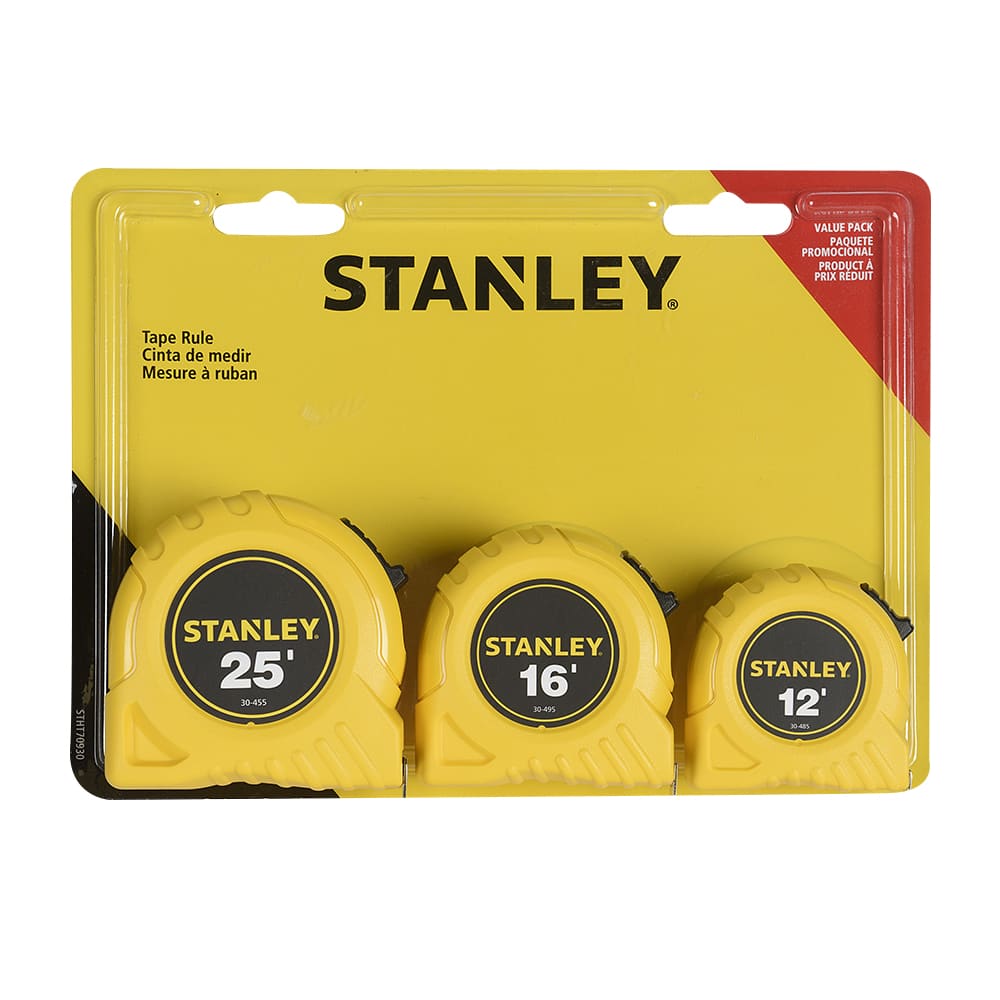 Ensemble de 3 rubans à mesurer