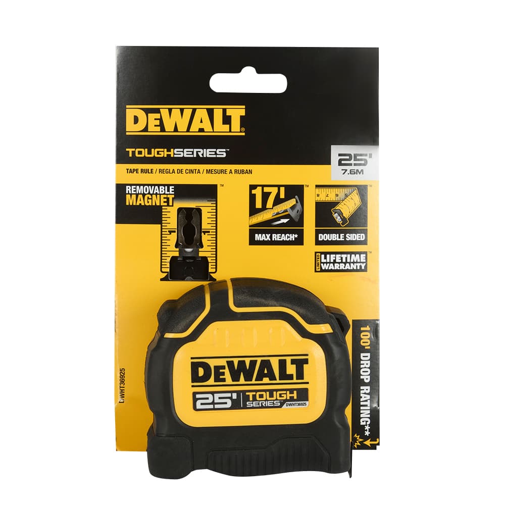 DEWALT ToughSeries Tape Measure 25&nbsp;ft.&nbsp;x&nbsp;1&nbsp;1/4&nbsp;in.