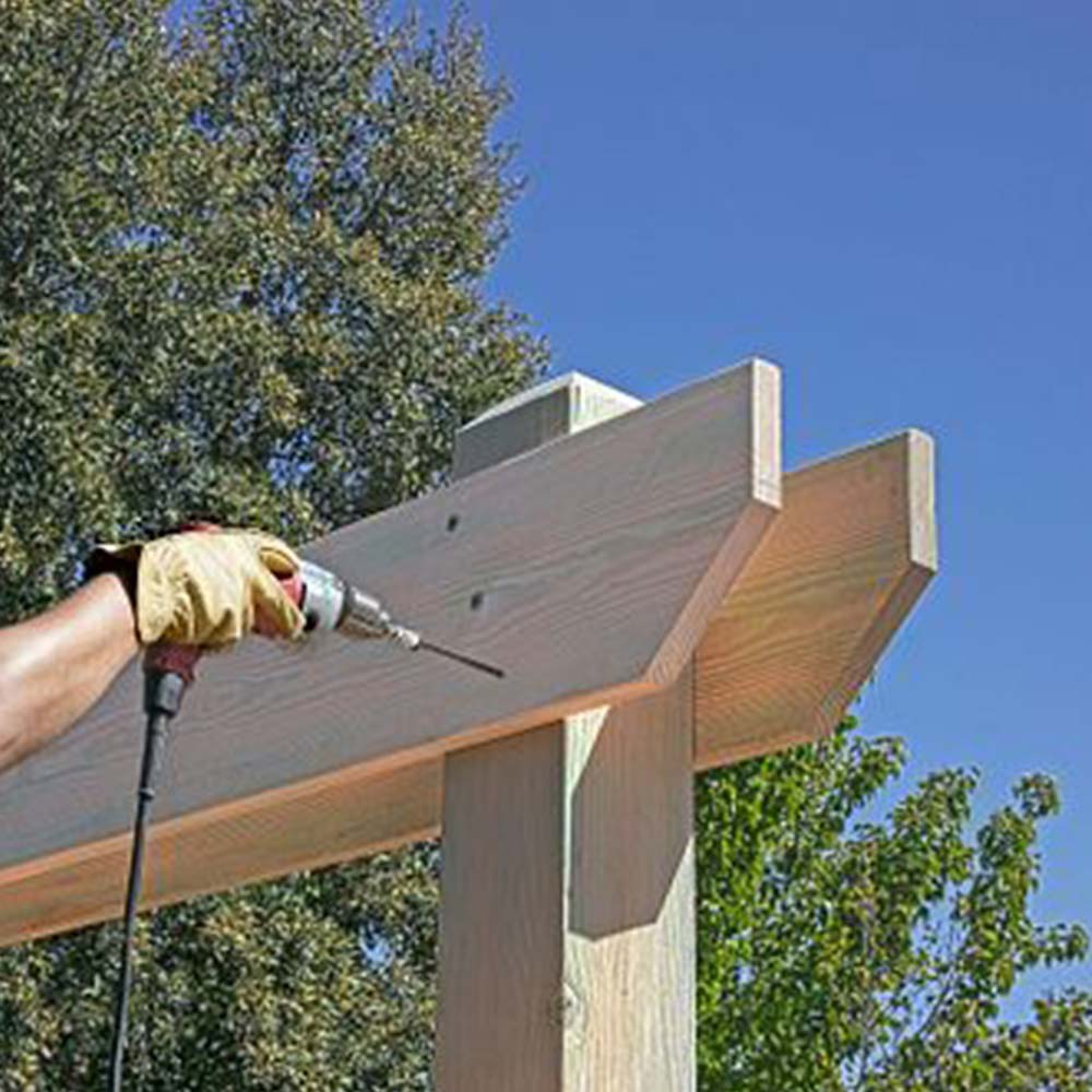 Vis à bois structurelle TIMBER DB 4&nbsp;po T.P. tan unité