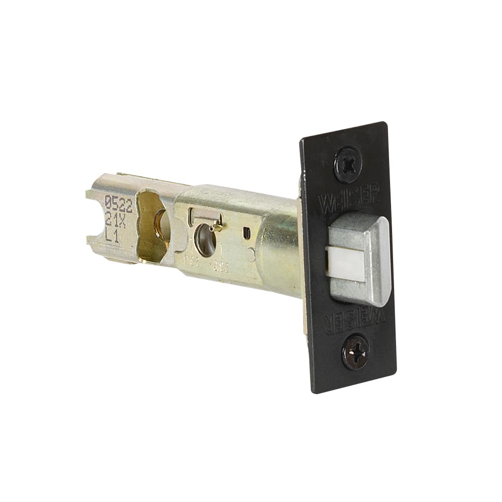 Serrure de porte d'entrée à clé et poignée Tavaris noire