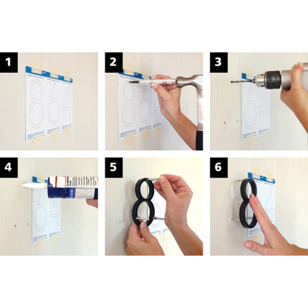 Distinction Number 0 Zinc Brushed Nickel 5 in.