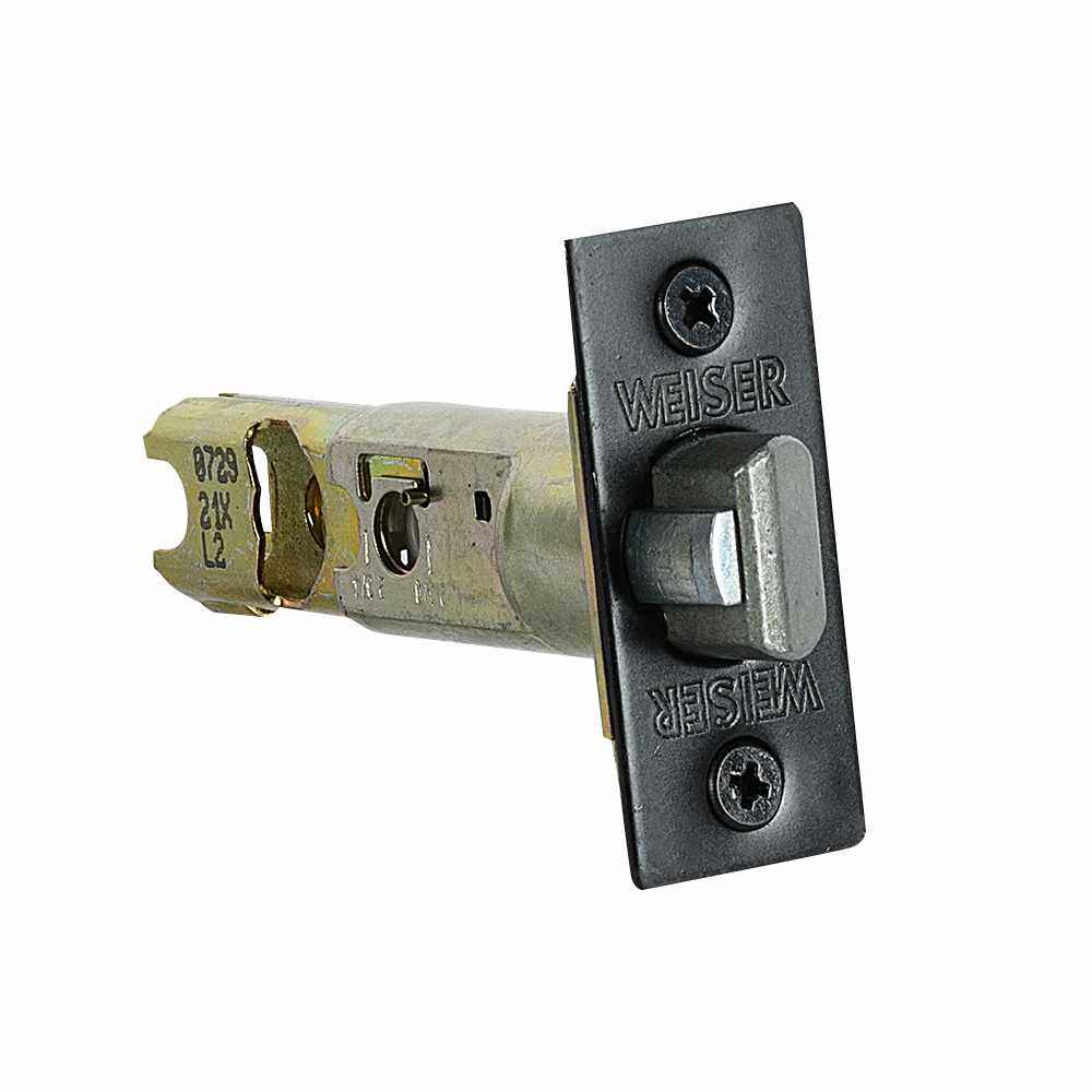 Poignée de porte d'entrée à clé bec-de-cane  Breton noire