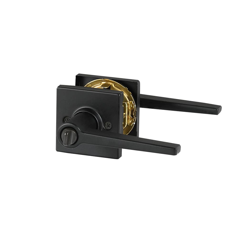 Daylon Bathroom or Bedroom Door Handle Black