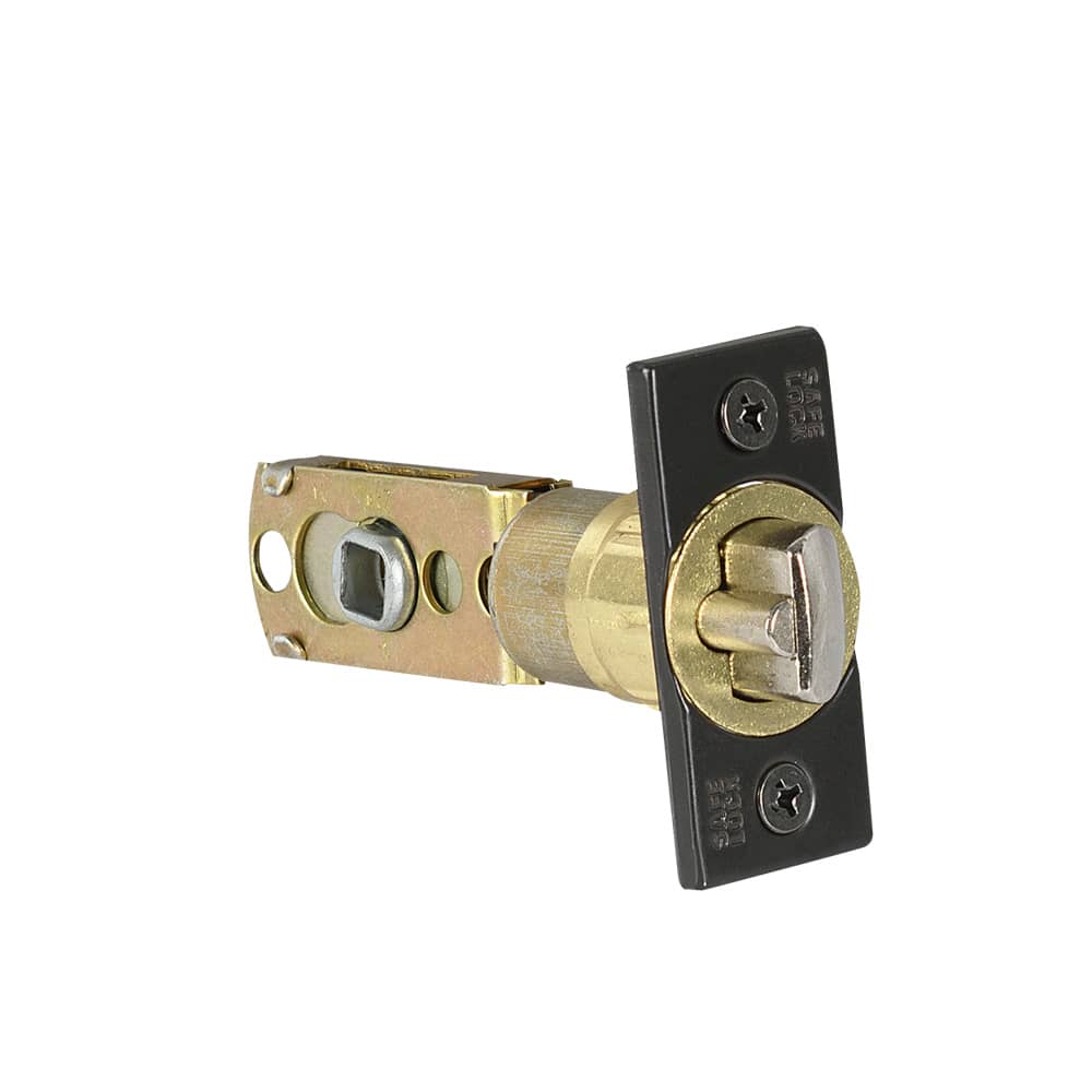 Poignée de porte d'entrée à clé bec-de-cane  Daylon noire