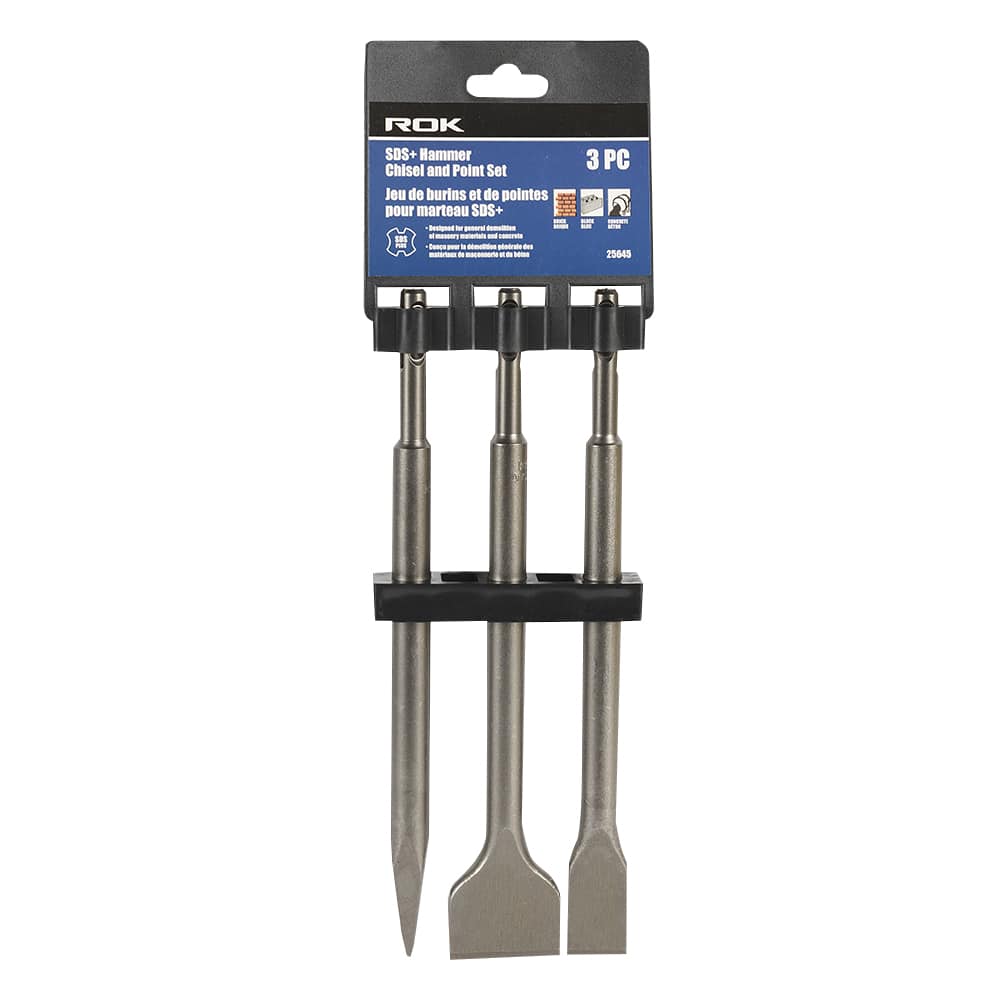 Jeu de burins et de pointes pour marteau SDS+ Ens/3