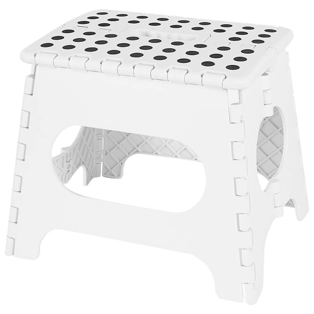 Marchepied pliant blanc 10 1/2 po