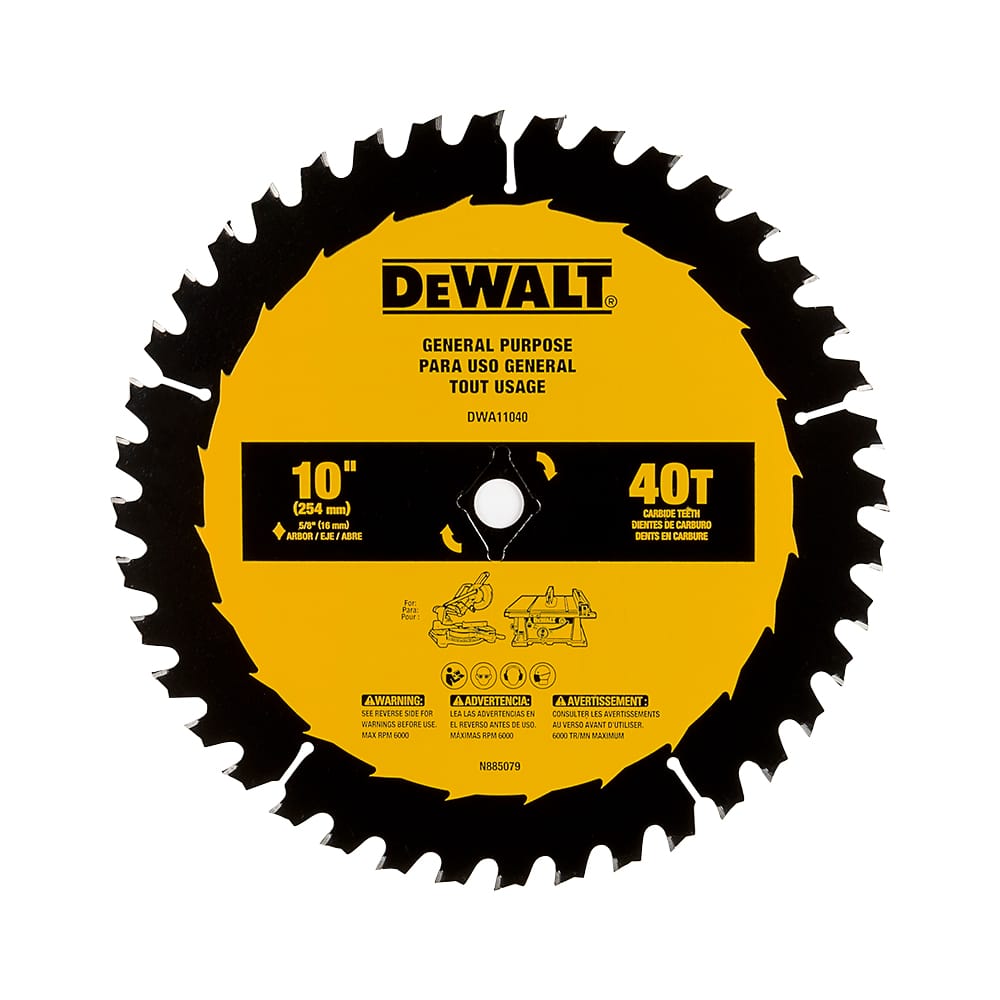 DEWALT Framing Circular Saw Blade 10 in. 40&nbsp;Teeth