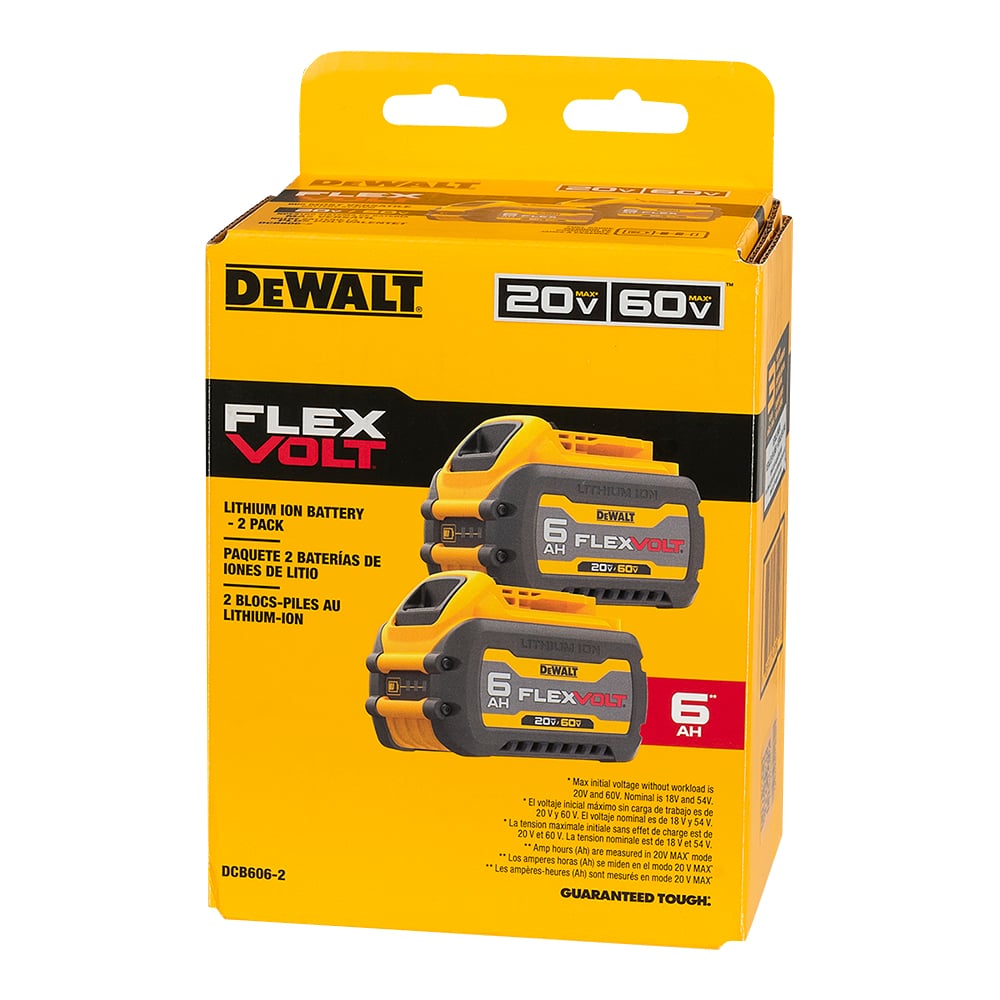 DEWALT 20V/60V MAX 6AH batteries Pkg/2