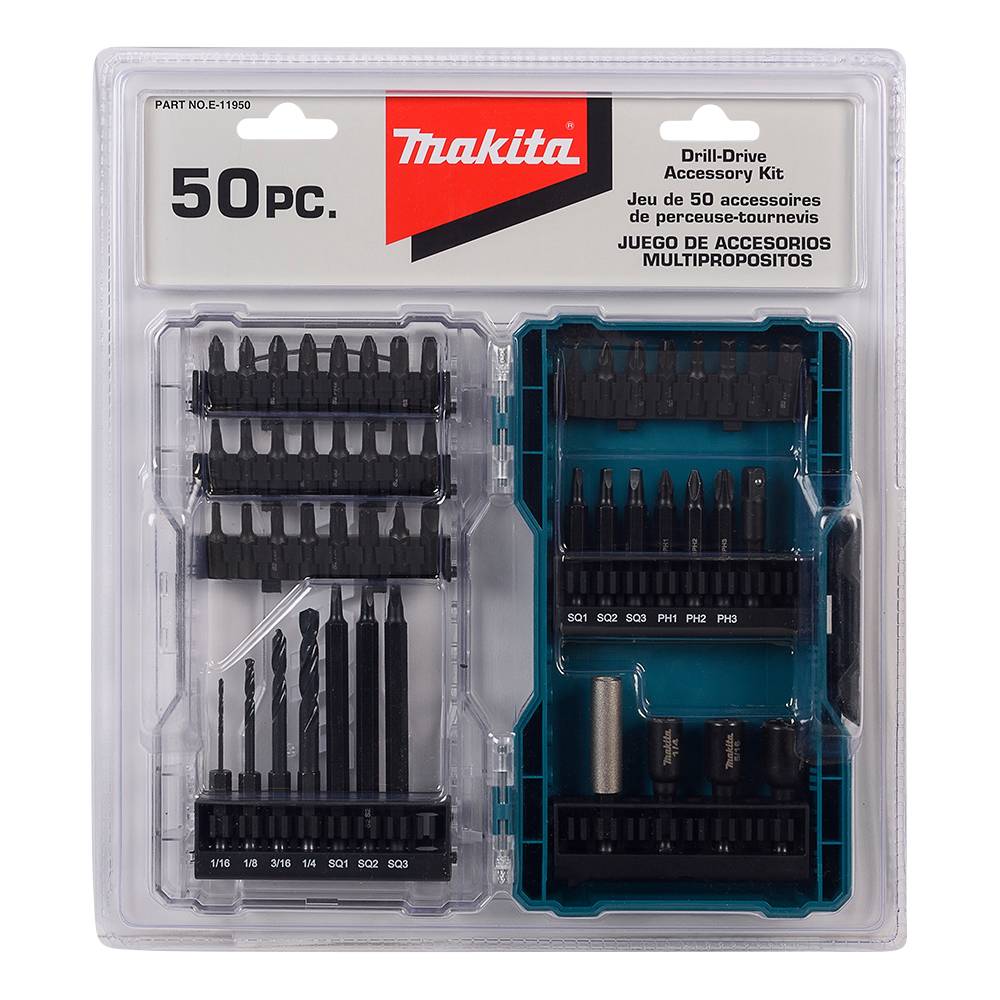 Ensemble de 50 accessoires pour perceuse et tournevis MAKITA