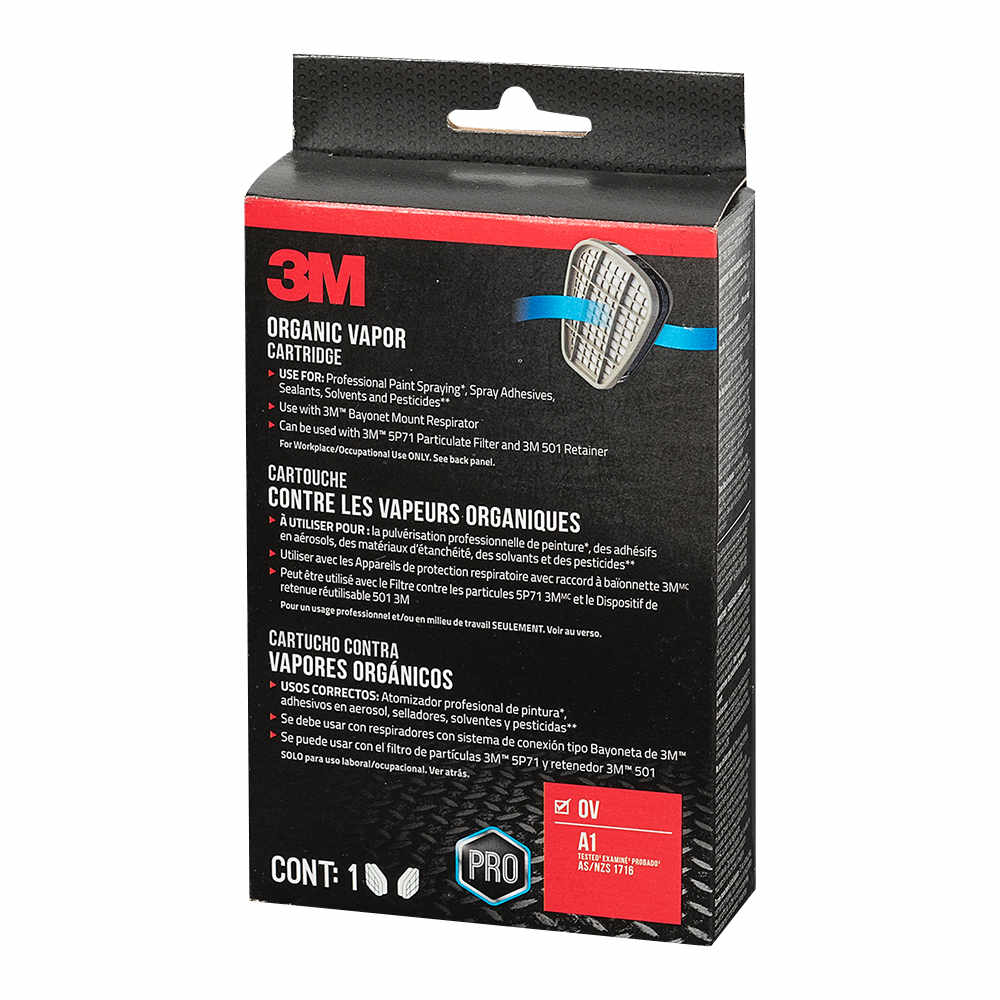 Cartouche/filtre OV/P95 pour masque respiratoire 3M