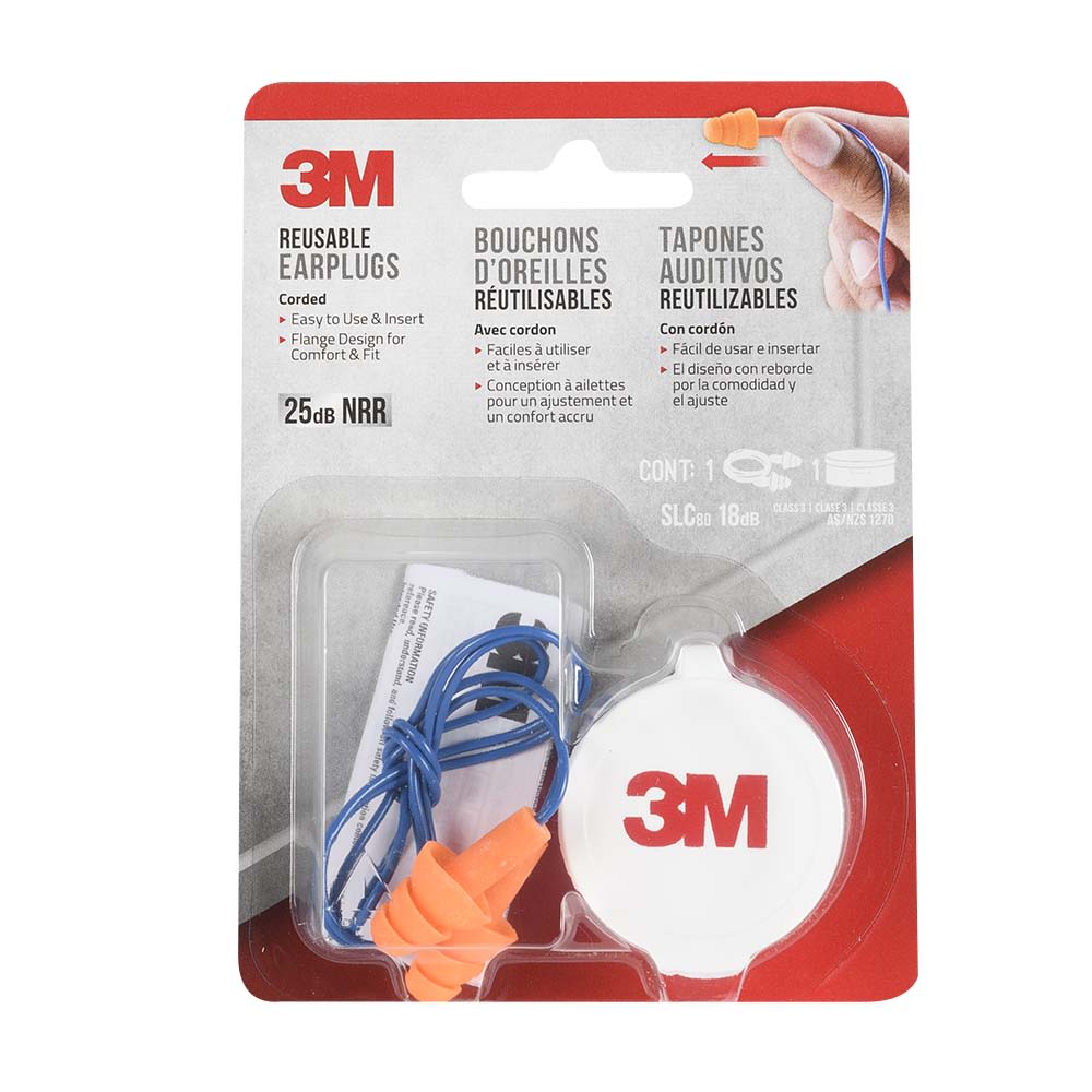 Bouchons d'oreilles réutilisables (1 paire) 3M