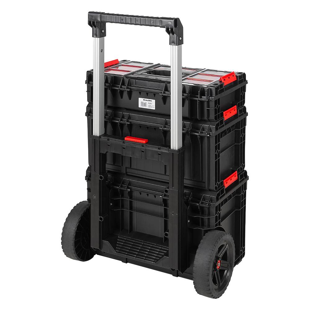 WULKEN Rolling Set of 3 Tool Boxes