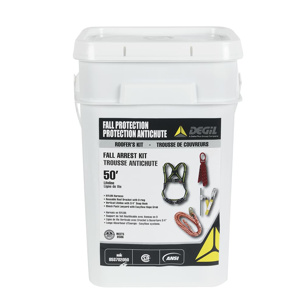 Ensemble de protection antichute pour couvreurs